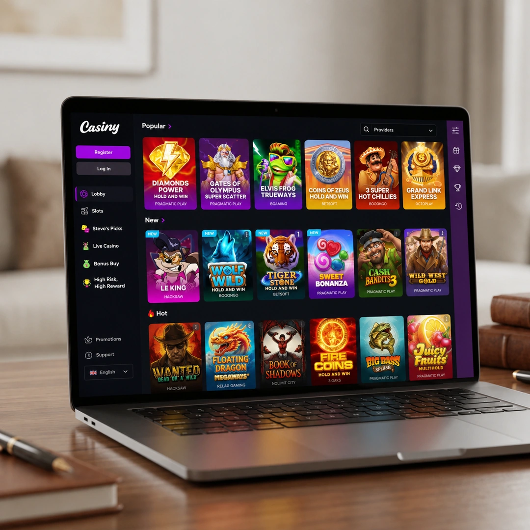 Casiny casino games lobby